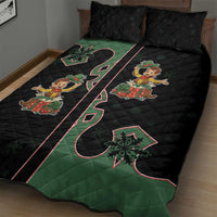 Western Yoke Quilt Bed Set Elves Cowboy Style - Wonder Print Shop