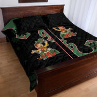 Western Yoke Quilt Bed Set Elves Cowboy Style - Wonder Print Shop