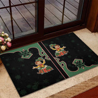 Western Yoke Rubber Doormat Elves Cowboy Style - Wonder Print Shop