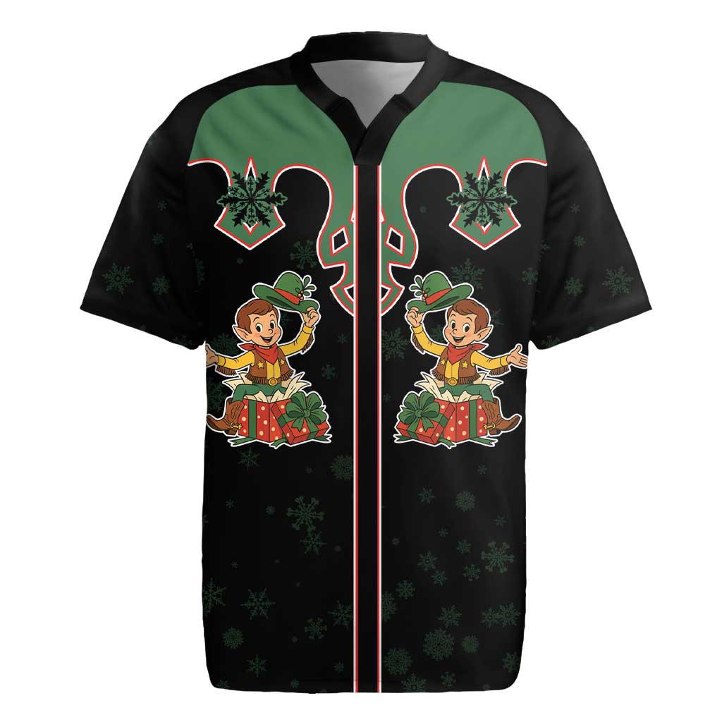 Western Yoke Rugby Jersey Elves Cowboy Style - Wonder Print Shop