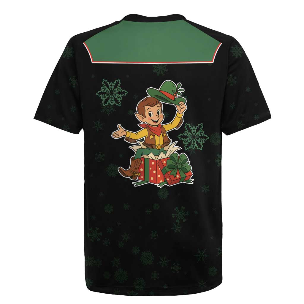 Western Yoke Rugby Jersey Elves Cowboy Style - Wonder Print Shop