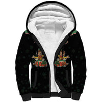 Western Yoke Sherpa Hoodie Elves Cowboy Style - Wonder Print Shop