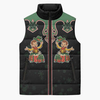 Western Yoke Sleeveless Puffer Jacket Elves Cowboy Style - Wonder Print Shop