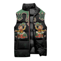 Western Yoke Sleeveless Puffer Jacket Elves Cowboy Style - Wonder Print Shop