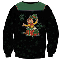 Western Yoke Sweatshirt Elves Cowboy Style - Wonder Print Shop