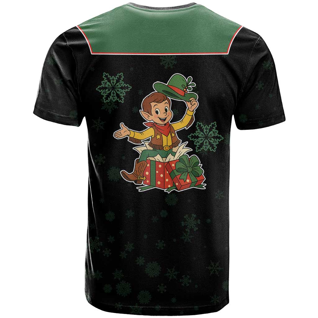 Western Yoke T Shirt Elves Cowboy Style - Wonder Print Shop