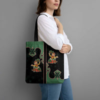 Western Yoke Tote Bag Elves Cowboy Style - Wonder Print Shop
