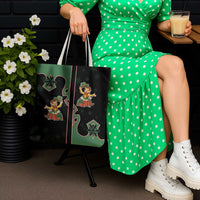 Western Yoke Tote Bag Elves Cowboy Style - Wonder Print Shop