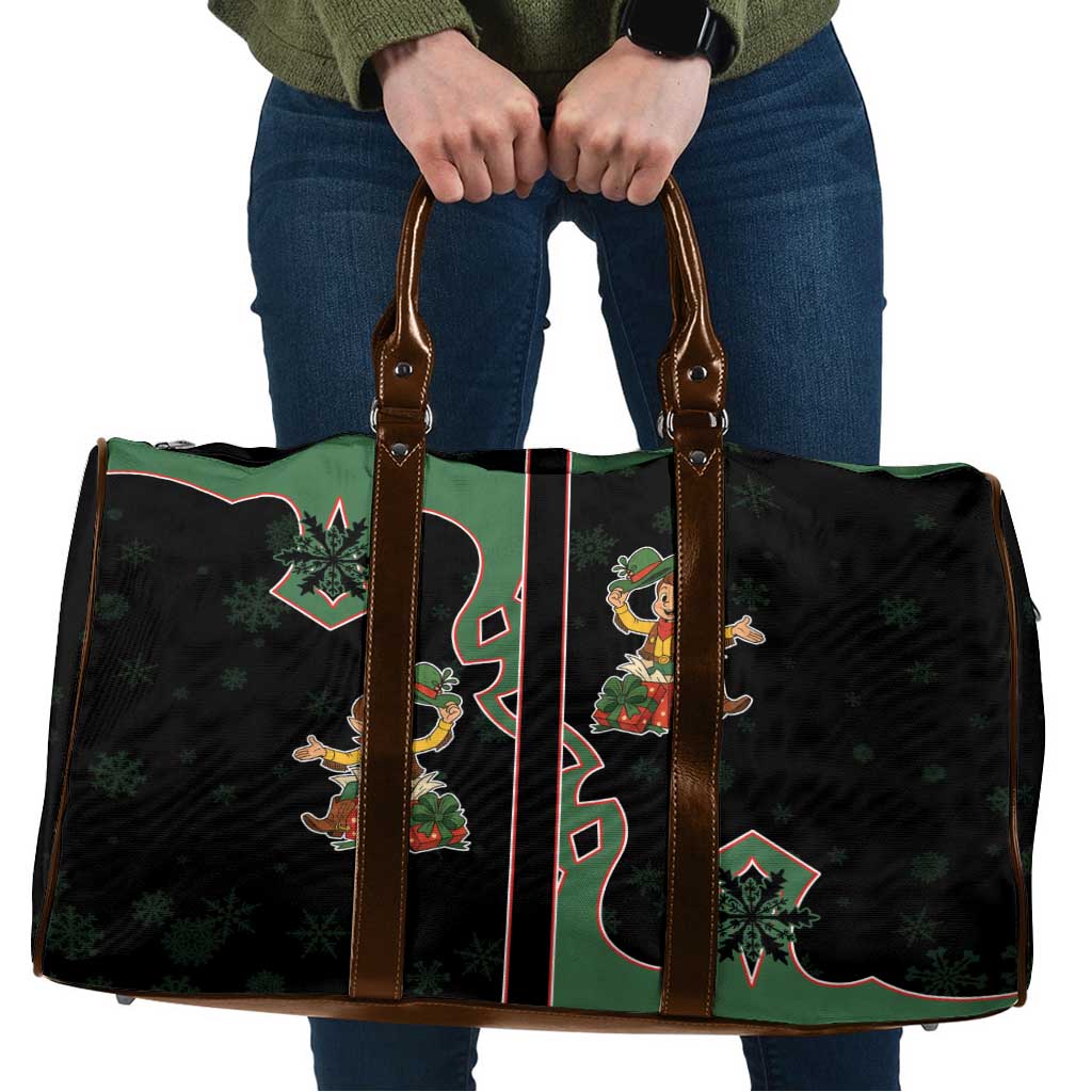 Western Yoke Travel Bag Elves Cowboy Style - Wonder Print Shop