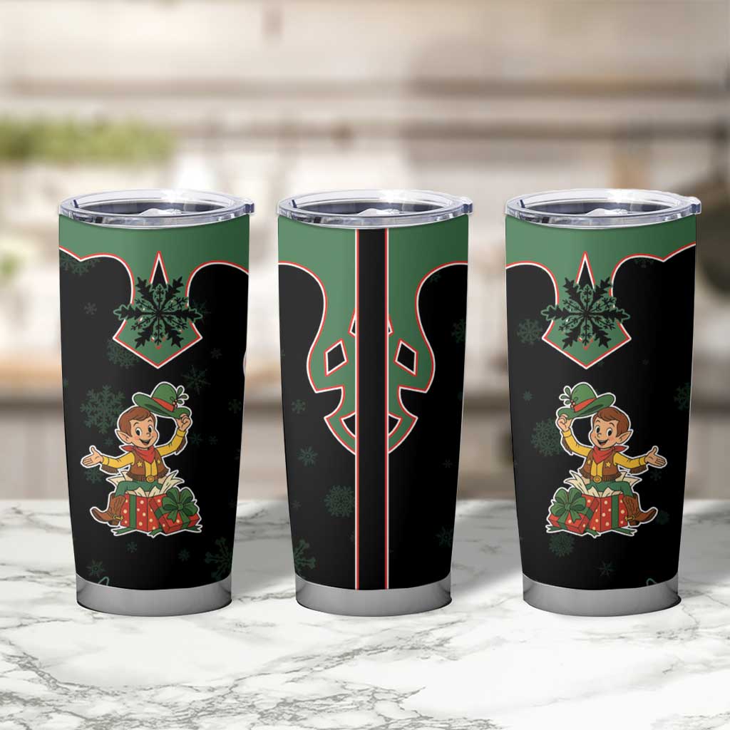 Western Yoke Tumbler Cup Elves Cowboy Style - Wonder Print Shop