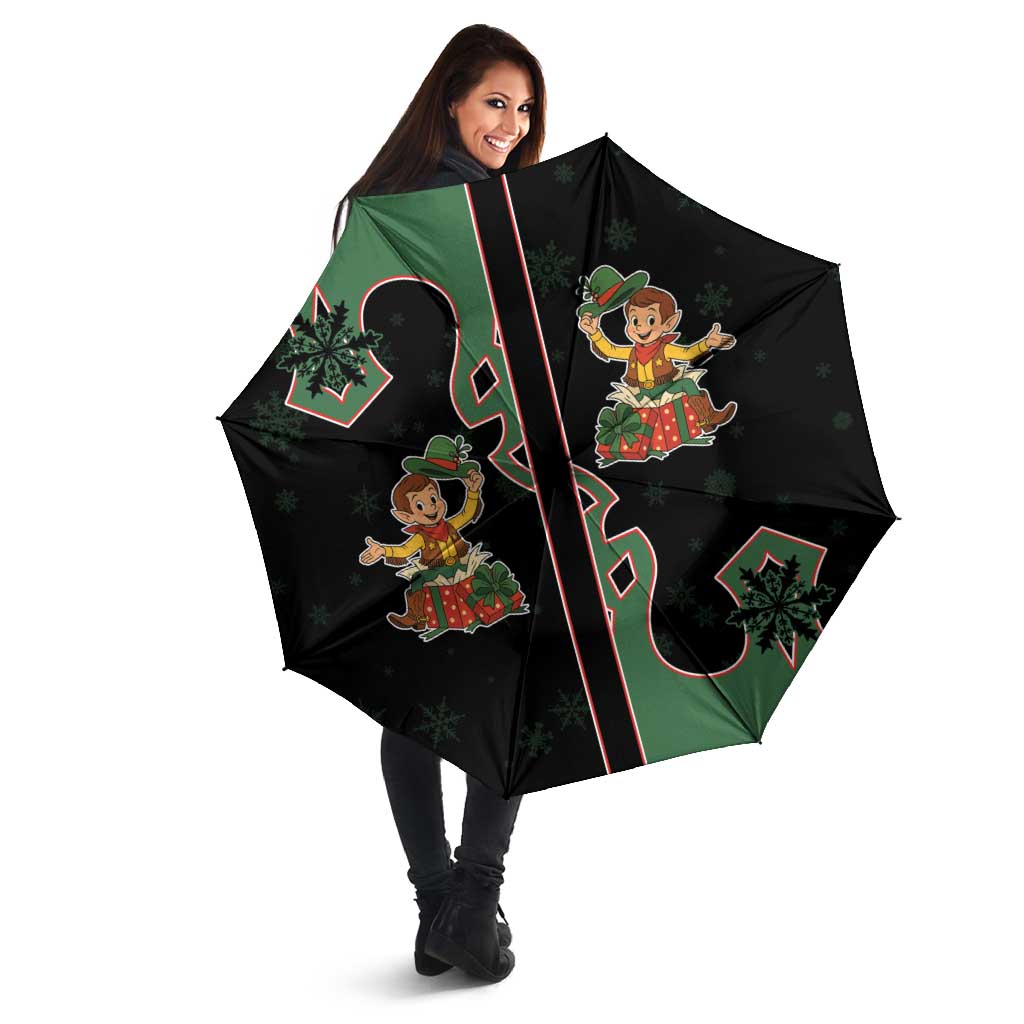 Western Yoke Umbrella Elves Cowboy Style - Wonder Print Shop