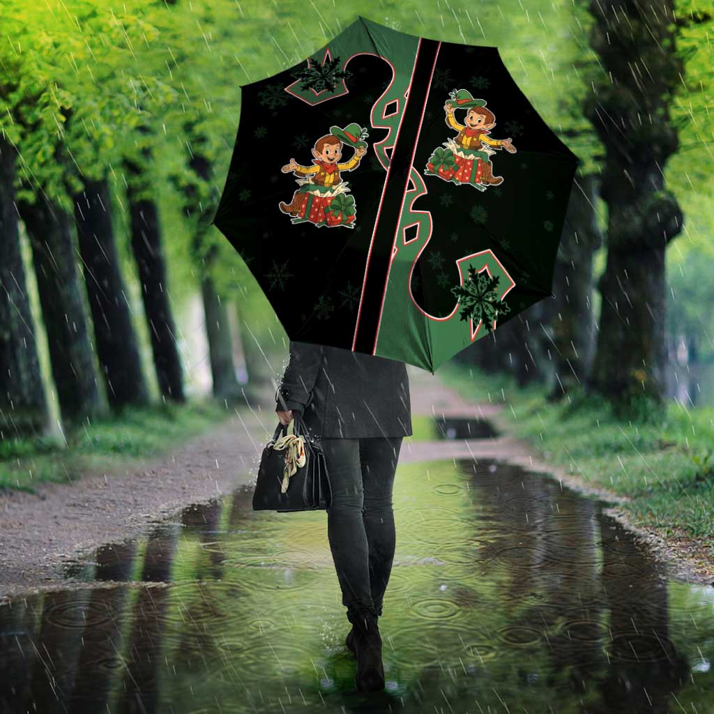 Western Yoke Umbrella Elves Cowboy Style - Wonder Print Shop