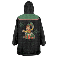 Western Yoke Wearable Blanket Hoodie Elves Cowboy Style - Wonder Print Shop