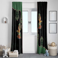 Western Yoke Window Curtain Elves Cowboy Style - Wonder Print Shop