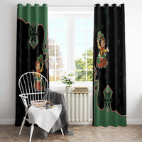 Western Yoke Window Curtain Elves Cowboy Style - Wonder Print Shop