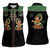 Western Yoke Women Sleeveless Polo Shirt Elves Cowboy Style - Wonder Print Shop