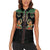 Western Yoke Women Sleeveless Polo Shirt Elves Cowboy Style - Wonder Print Shop