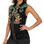 Western Yoke Women Sleeveless Polo Shirt Elves Cowboy Style - Wonder Print Shop
