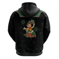 Western Yoke Zip Hoodie Elves Cowboy Style - Wonder Print Shop