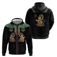 Western Yoke Zip Hoodie Elves Cowboy Style - Wonder Print Shop