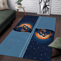 Western Yoke Area Rug Holy Family Christmas Cowboy Style - Wonder Print Shop