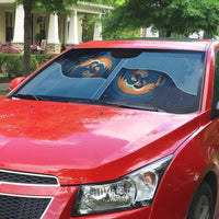 Western Yoke Auto Sun Shade Holy Family Christmas Cowboy Style - Wonder Print Shop