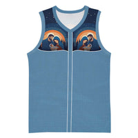 Western Yoke Basketball Jersey Holy Family Christmas Cowboy Style - Wonder Print Shop