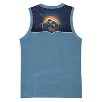 Western Yoke Basketball Jersey Holy Family Christmas Cowboy Style - Wonder Print Shop