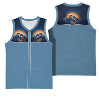 Western Yoke Basketball Jersey Holy Family Christmas Cowboy Style - Wonder Print Shop