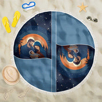 Western Yoke Beach Blanket Holy Family Christmas Cowboy Style - Wonder Print Shop