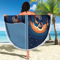 Western Yoke Beach Blanket Holy Family Christmas Cowboy Style - Wonder Print Shop