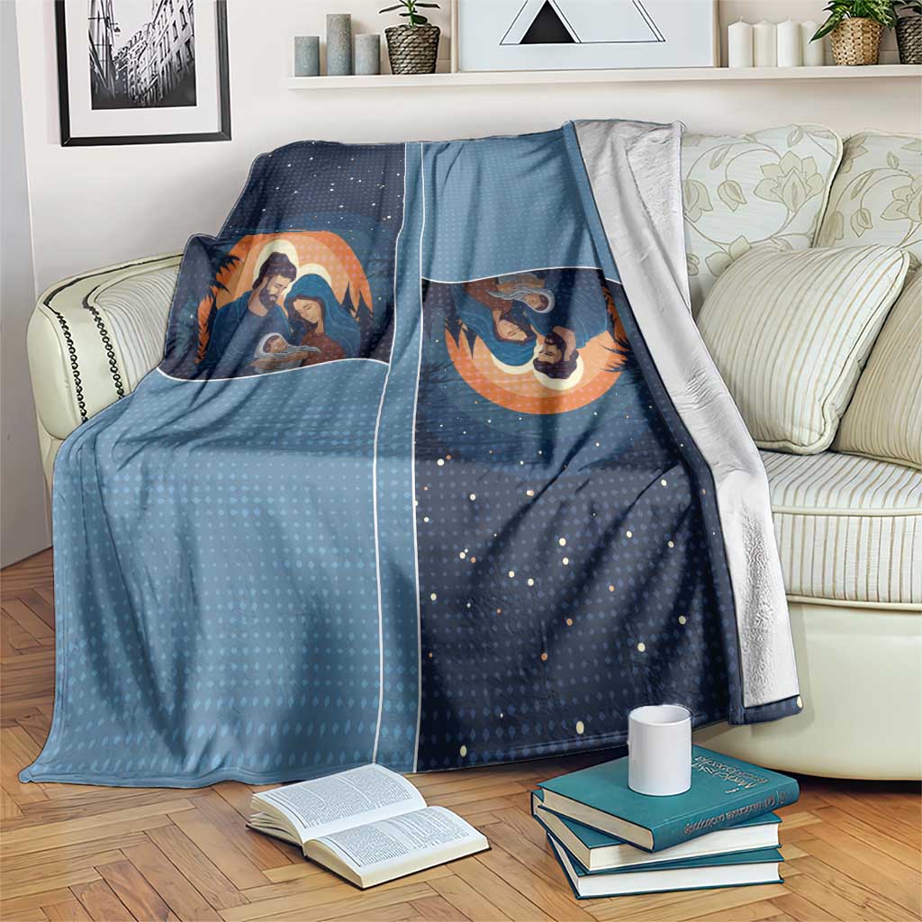 Western Yoke Blanket Holy Family Christmas Cowboy Style - Wonder Print Shop