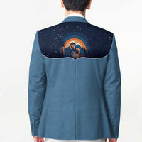 Western Yoke Blazer Holy Family Christmas Cowboy Style - Wonder Print Shop