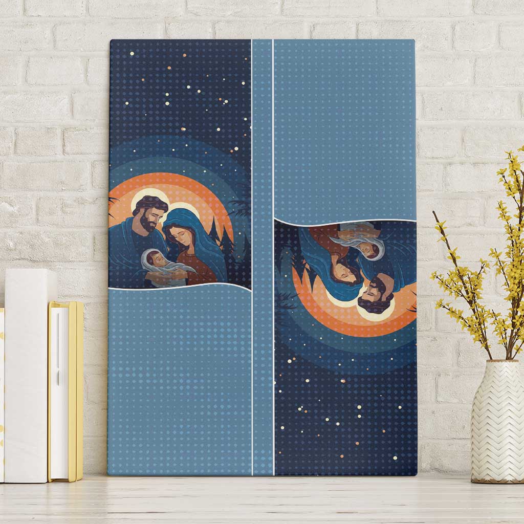 Western Yoke Canvas Wall Art Holy Family Christmas Cowboy Style - Wonder Print Shop