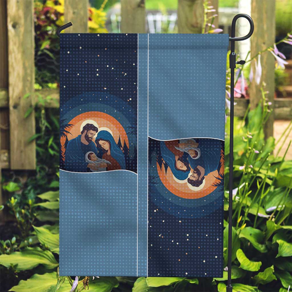 Western Yoke Garden Flag Holy Family Christmas Cowboy Style - Wonder Print Shop