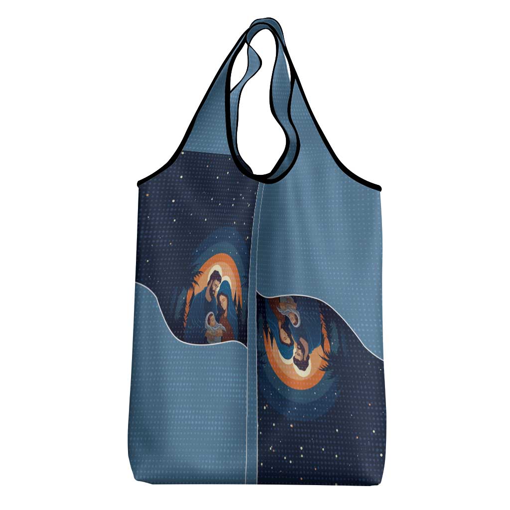 Western Yoke Grocery Bag Holy Family Christmas Cowboy Style - Wonder Print Shop