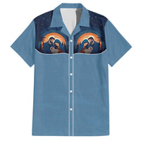 Western Yoke Hawaiian Shirt Holy Family Christmas Cowboy Style - Wonder Print Shop