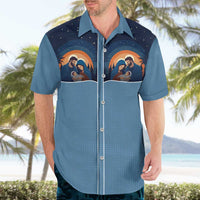 Western Yoke Hawaiian Shirt Holy Family Christmas Cowboy Style - Wonder Print Shop