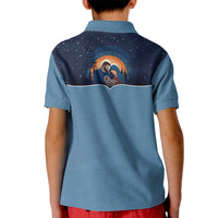 Western Yoke Kid Polo Shirt Holy Family Christmas Cowboy Style - Wonder Print Shop
