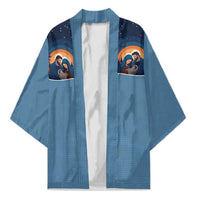Western Yoke Kimono Holy Family Christmas Cowboy Style - Wonder Print Shop