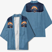 Western Yoke Kimono Holy Family Christmas Cowboy Style - Wonder Print Shop