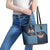 Western Yoke Leather Tote Bag Holy Family Christmas Cowboy Style - Wonder Print Shop
