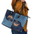 Western Yoke Leather Tote Bag Holy Family Christmas Cowboy Style - Wonder Print Shop