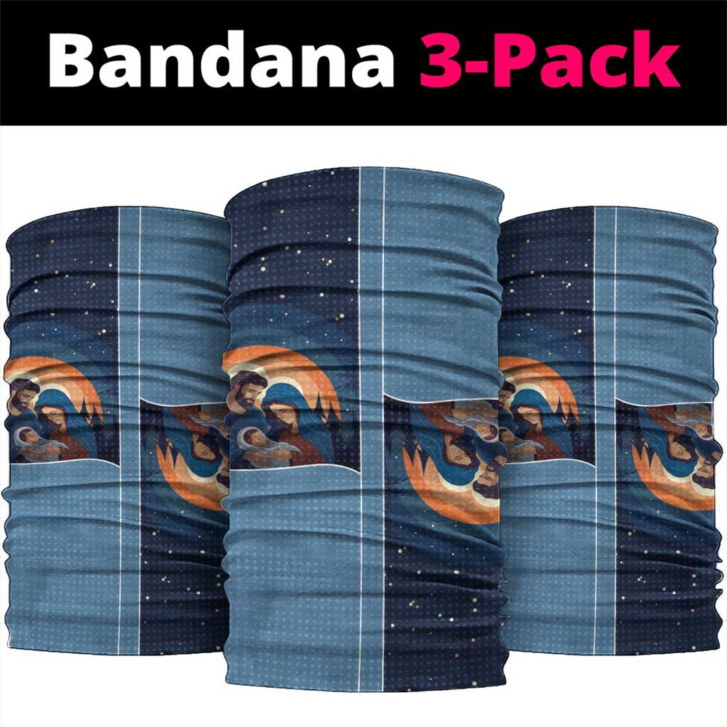 Western Yoke Neck Gaiter Holy Family Christmas Cowboy Style - Wonder Print Shop