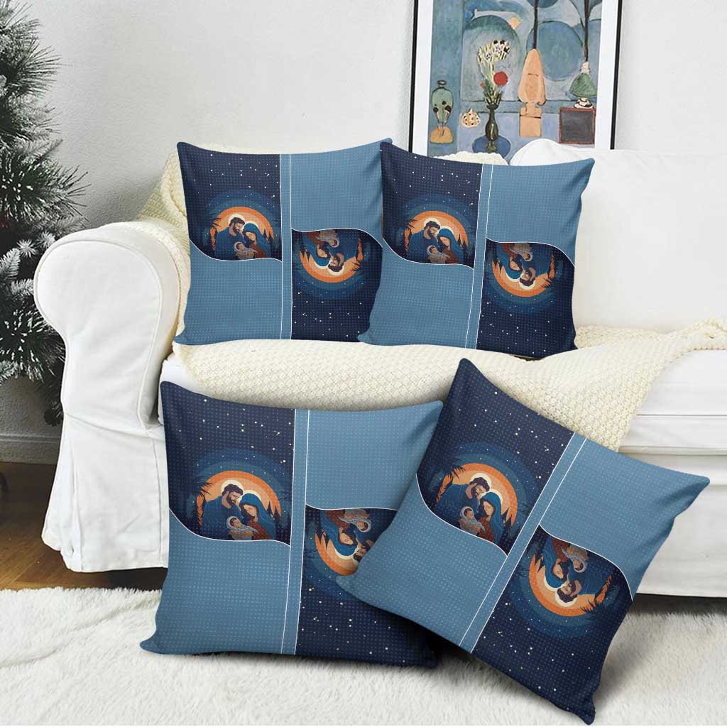 Western Yoke Pillow Cover Holy Family Christmas Cowboy Style - Wonder Print Shop