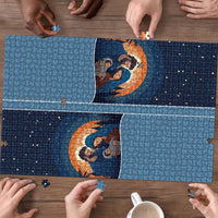 Western Yoke Puzzle Holy Family Christmas Cowboy Style - Wonder Print Shop