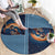Western Yoke Round Carpet Holy Family Christmas Cowboy Style - Wonder Print Shop