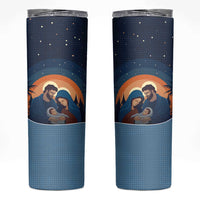 Western Yoke Skinny Tumbler Holy Family Christmas Cowboy Style - Wonder Print Shop