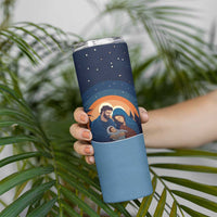 Western Yoke Skinny Tumbler Holy Family Christmas Cowboy Style - Wonder Print Shop