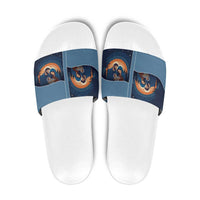 Western Yoke Slide Sandals Holy Family Christmas Cowboy Style - Wonder Print Shop